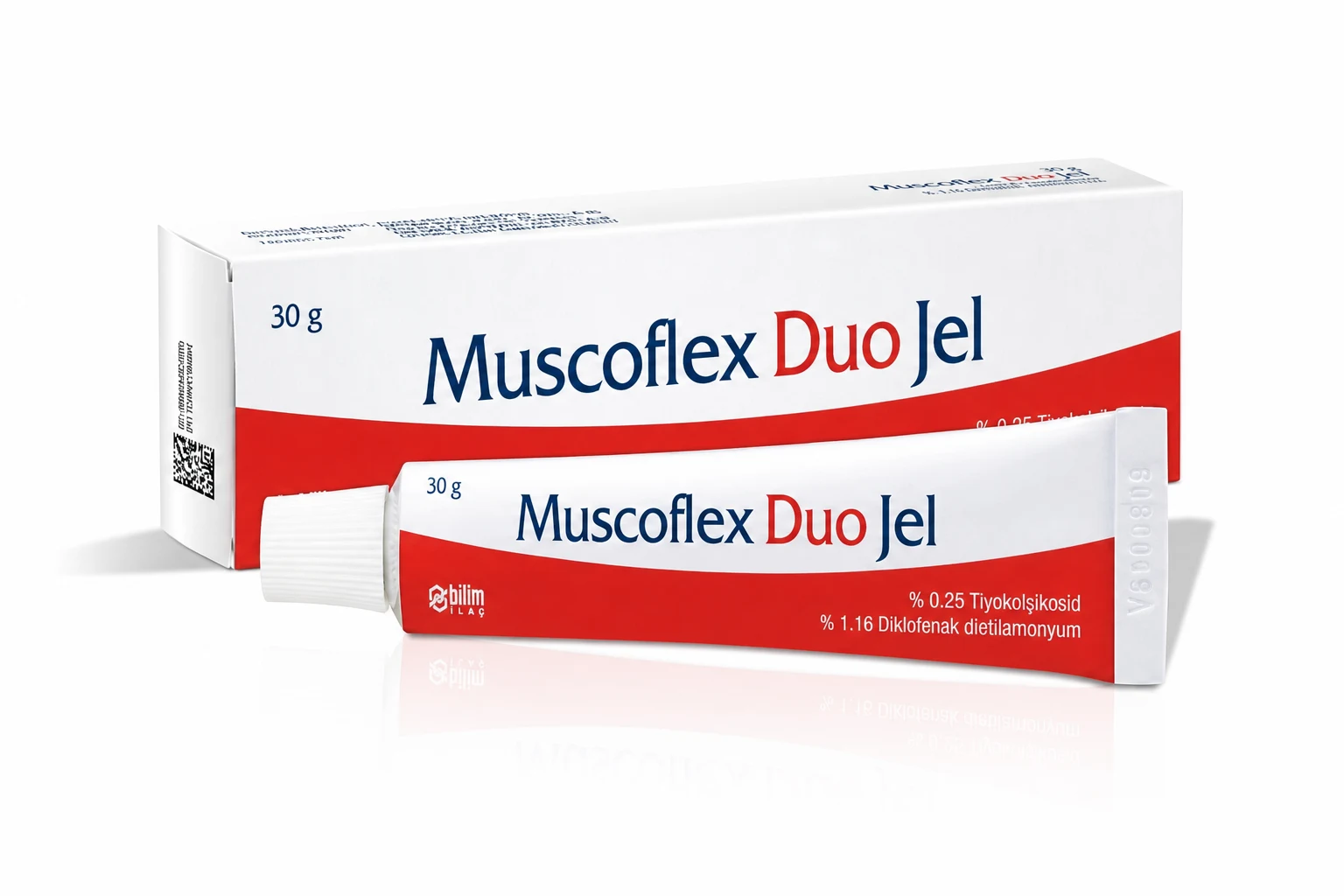 Muscoflex Duo Jel (Diklofenak + Tiyokolşikosid %0,25 + %1,16) ürün görseli